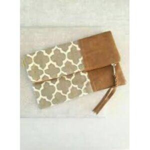 NWT JOYN Small Clutch With Zipper Closure -Handmade Himalayas